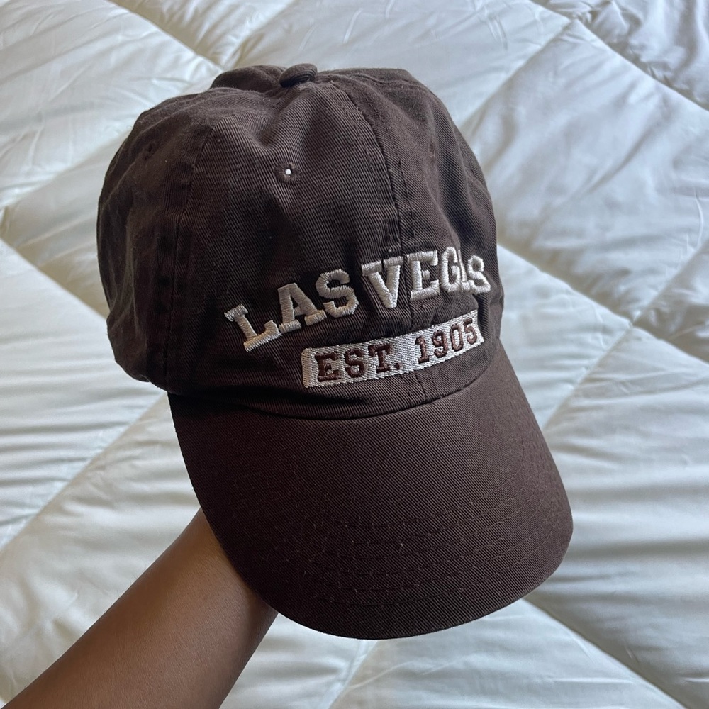 Vintage Brown Las Vegas baseball cap
